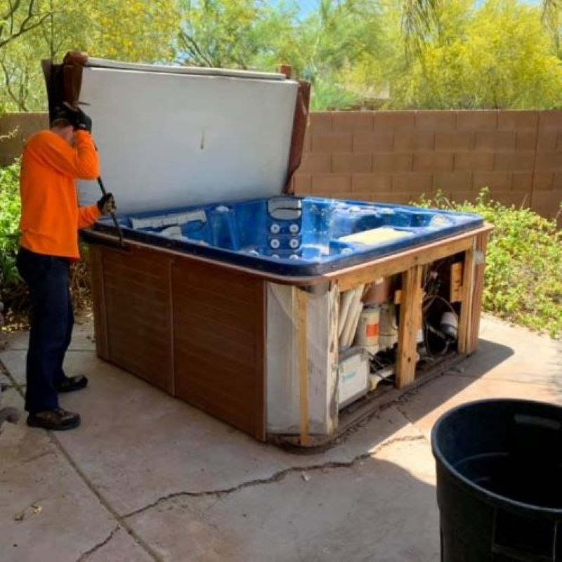 Old Hot Tub Removal  Ajax Pool & Spa Inc.